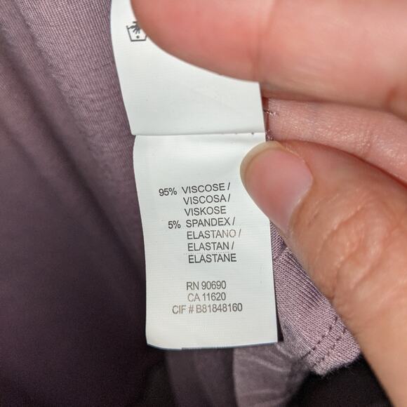 Kensie Purple Lavender Ruched Shirred Bodice Front Zipper Dress XS - Picture 11 of 15